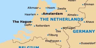 Rotterdam, amsterdam mapě