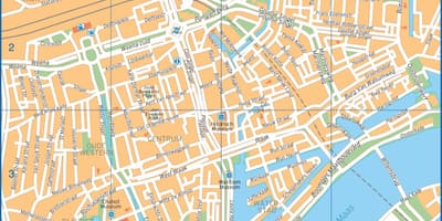 Rotterdam city mapě