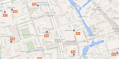 Mapa Rotterdamu parkovací zóny 
