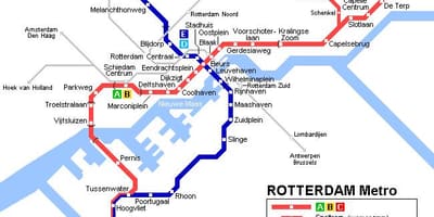Ret Rotterdam tramvaj mapa