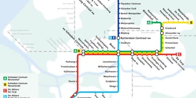 Rotterdam podzemní mapa